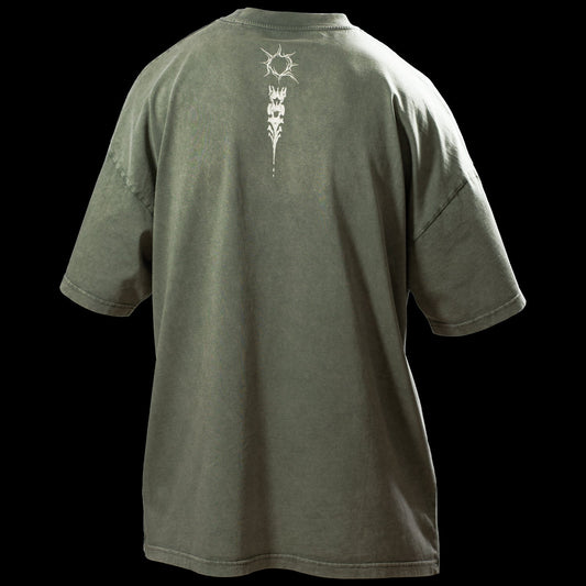 Tee-shirt Réminiscence Olive vintage Quelque Part