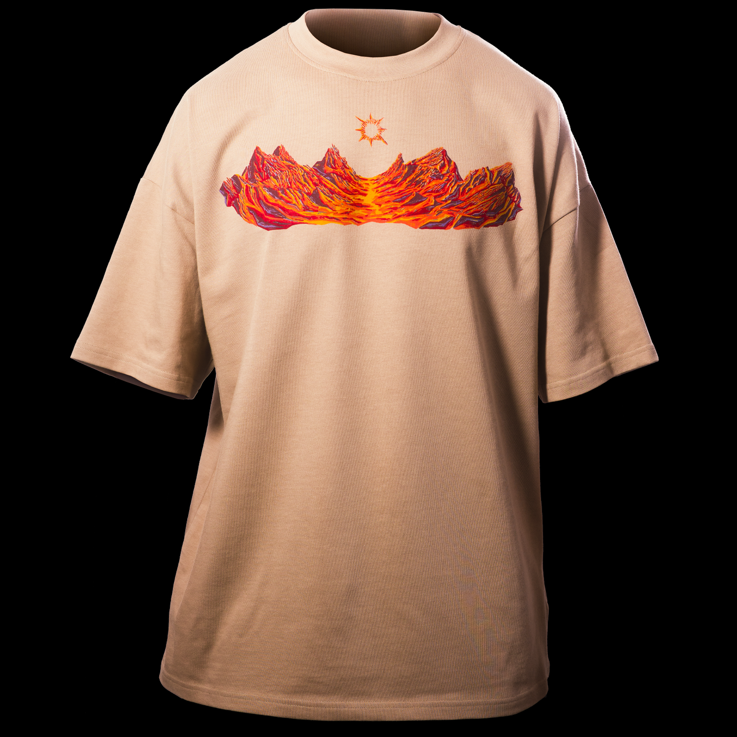 Tee-shirt Montagnes Vespérales Quelque Part