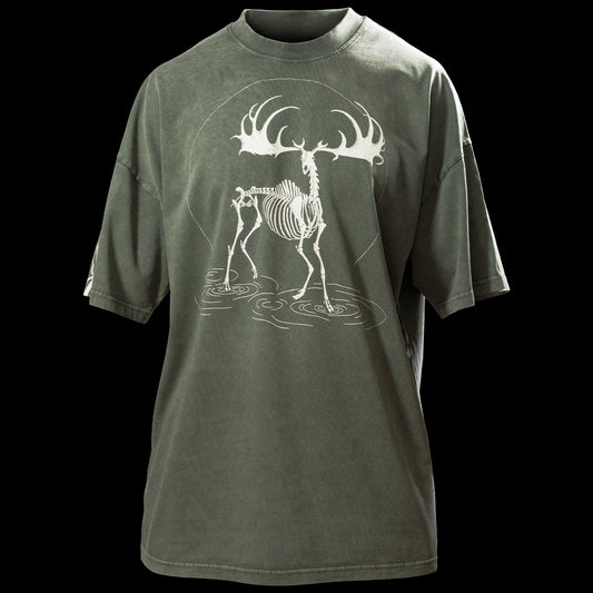 Tee-shirt Réminiscence Olive vintage Quelque Part