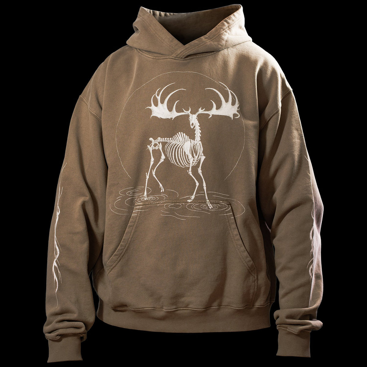 Sweat à capuche Réminiscence Tan vintage Quelque Part