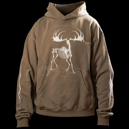 Sweat à capuche Réminiscence Tan vintage Quelque Part