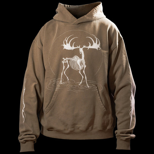 Sweat à capuche Réminiscence Tan vintage Quelque Part