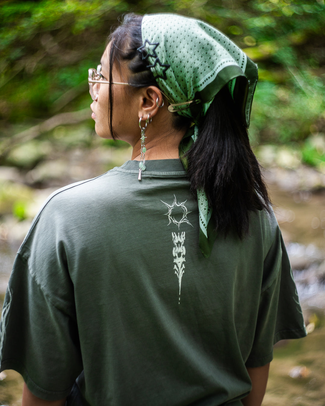 Tee-shirt Réminiscence Olive vintage Quelque Part