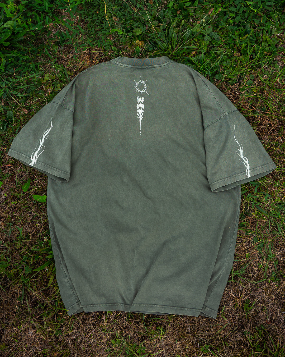 Tee-shirt Réminiscence Olive vintage Quelque Part