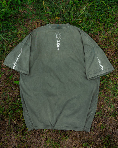 Tee-shirt Réminiscence Olive vintage Quelque Part