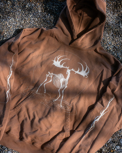 Sweat à capuche Réminiscence Tan vintage Quelque Part