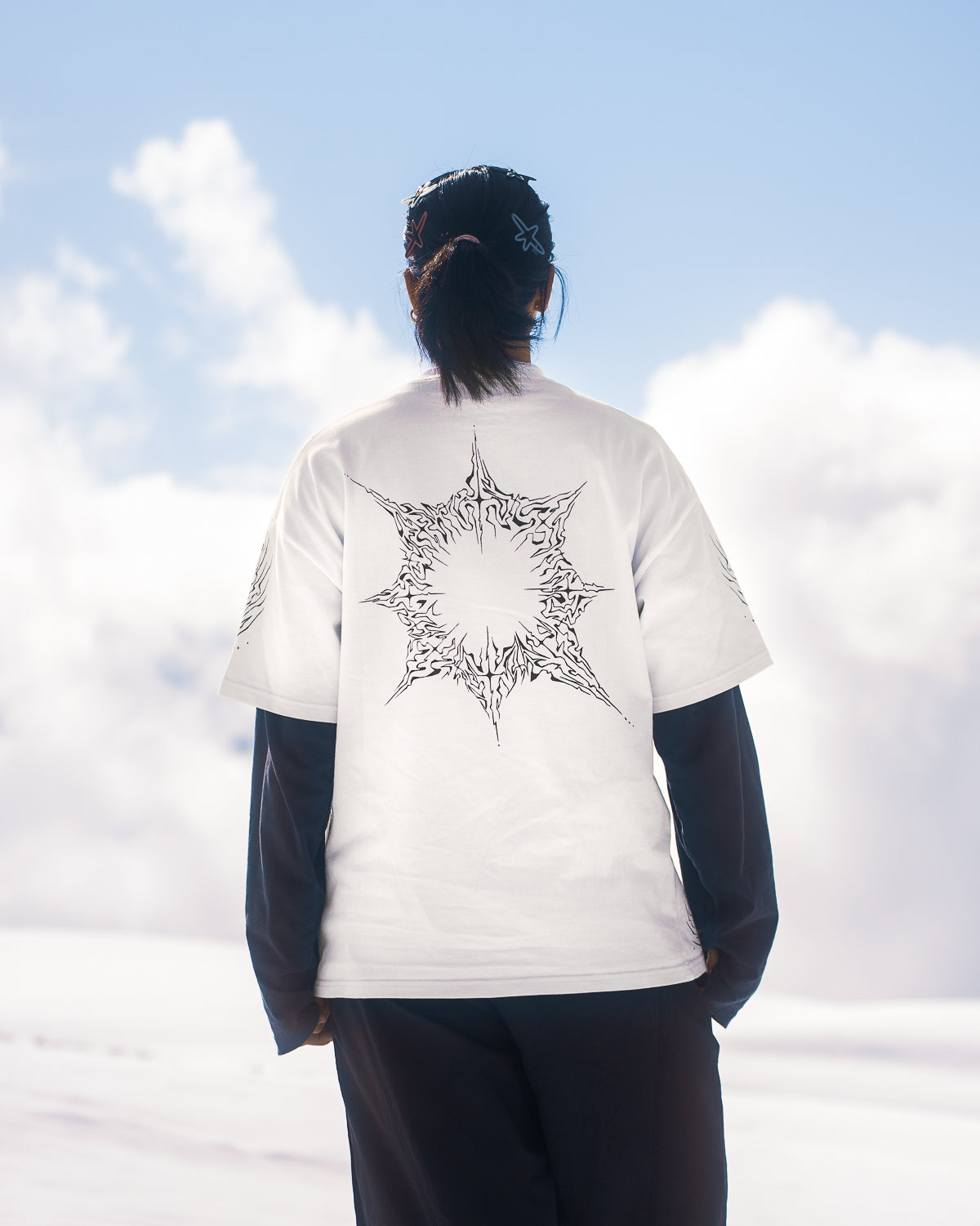 Tee-shirt Éclat Stellaire Blanc Quelque Part