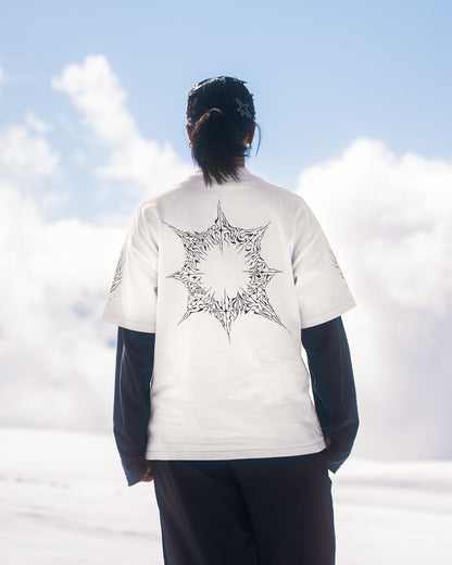 Tee-shirt Éclat Stellaire Blanc Quelque Part