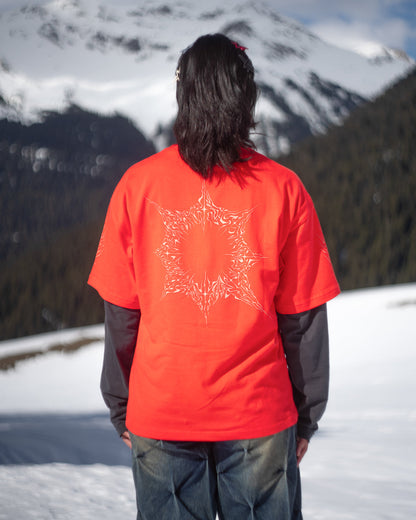 Tee-shirt Éclat Stellaire Orange Quelque Part