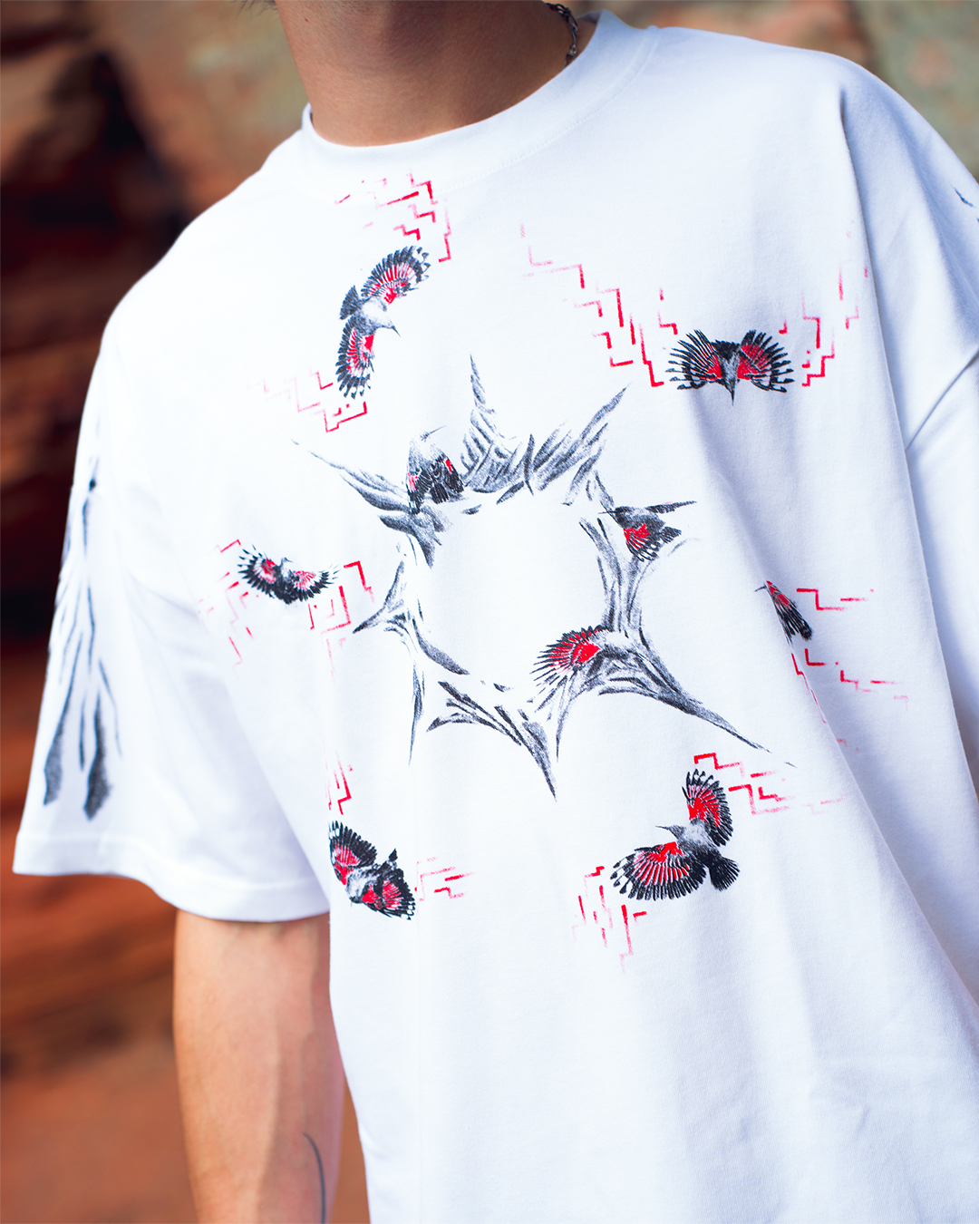 Tee-shirt Écarlate Blanc Quelque Part