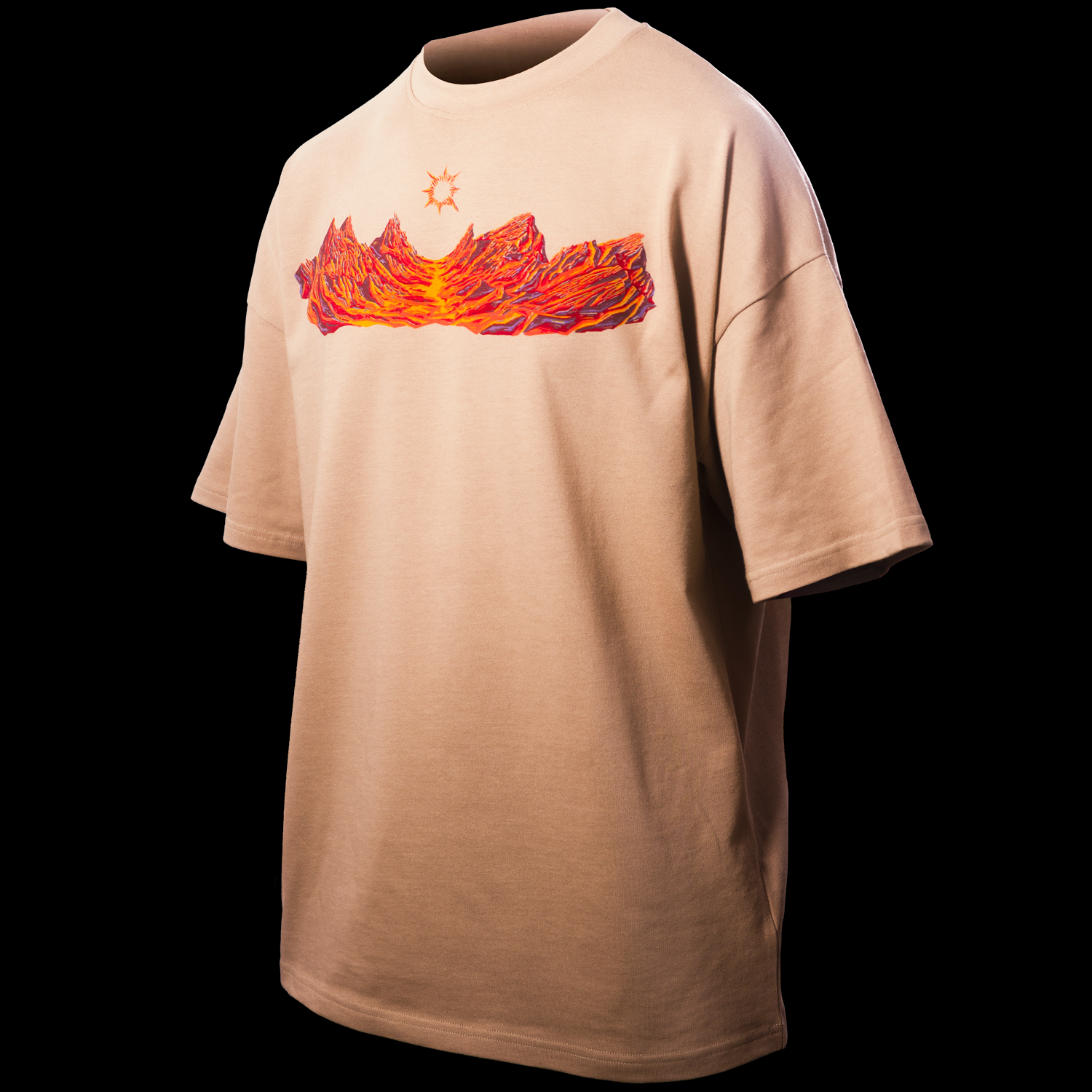 Tee-shirt Montagnes Vespérales Quelque Part